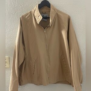 VTG MEISH Women’s‎ Casual Relaxed Beige Zip-Up Jacket Size Large